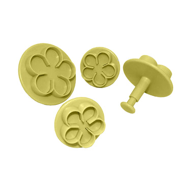 4-Piece Flower Plastic Plunger Cutter Set